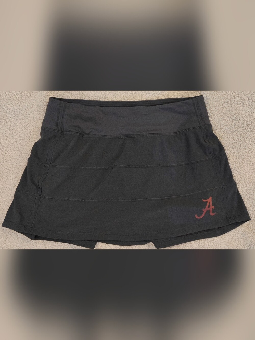 Lululemon Pace Rival Skirt Black Alabama Crimson Tide Size 4